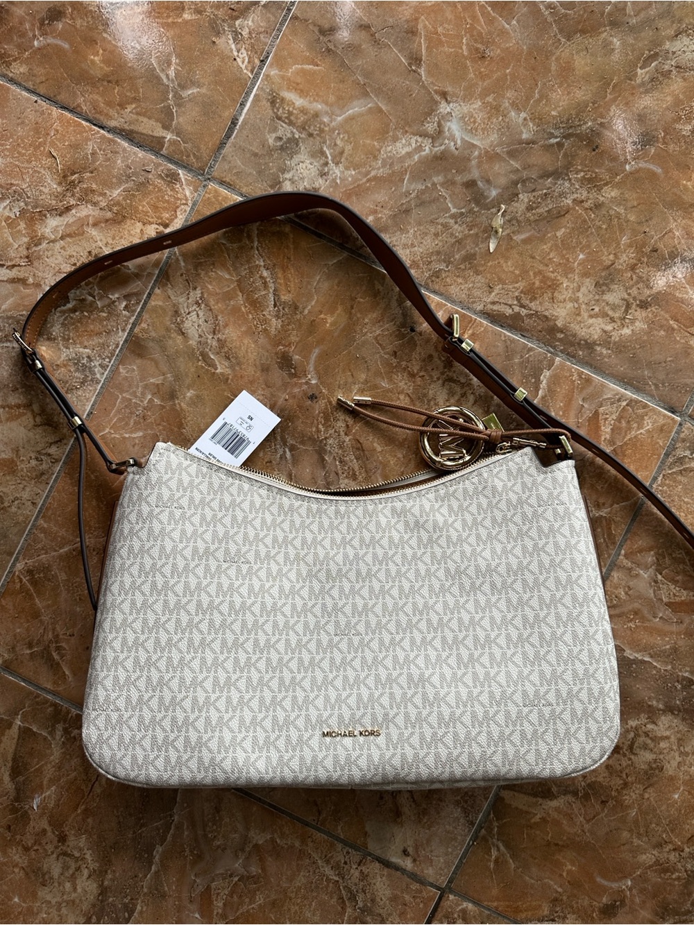 Michael Kors Nolita Medium Signature Logo Shoulder Bag